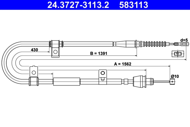 ATE Cable, parking brake