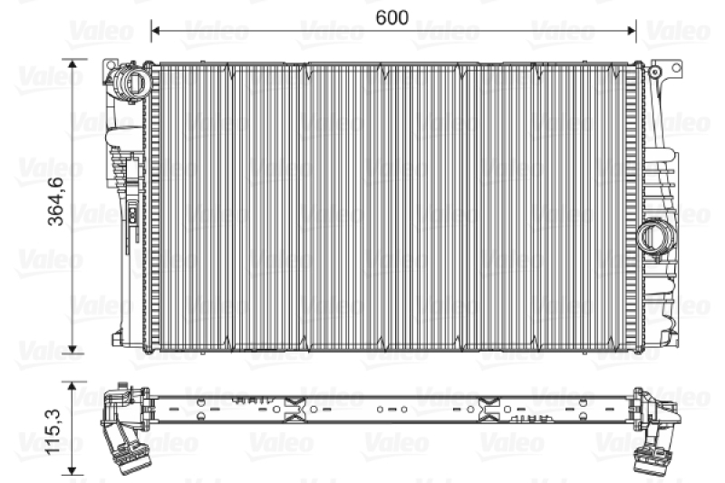 VALEO Radiator, engine cooling