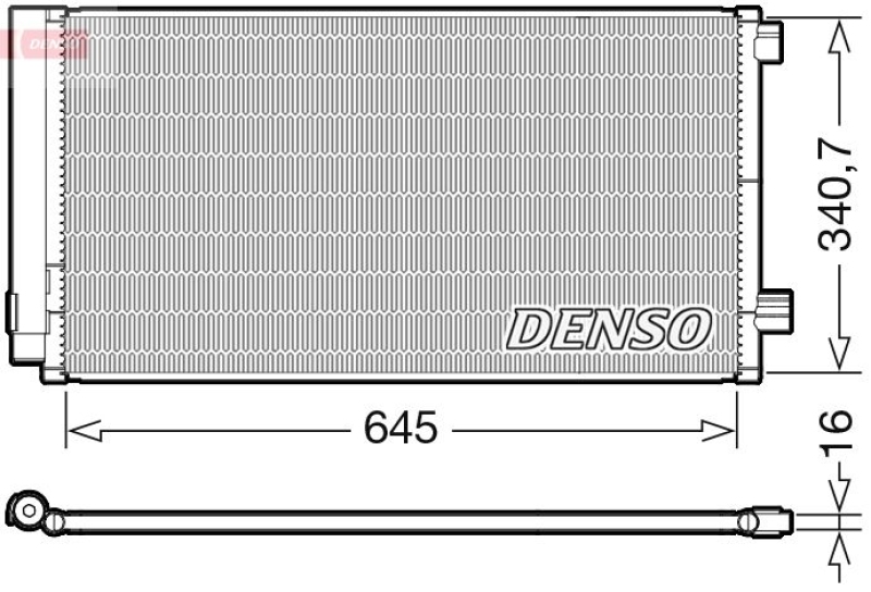 DENSO Kondensator, Klimaanlage