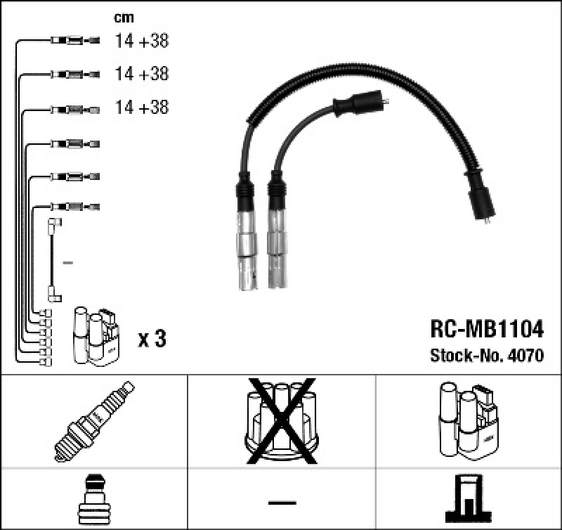 NGK Ignition Cable Kit