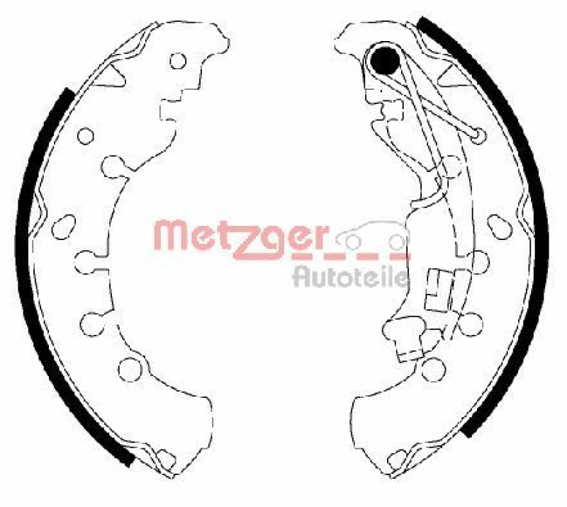 METZGER Brake Shoe Set