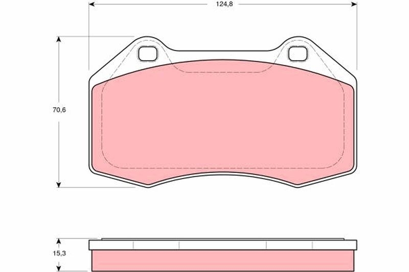 TRW Brake Pad Set, disc brake