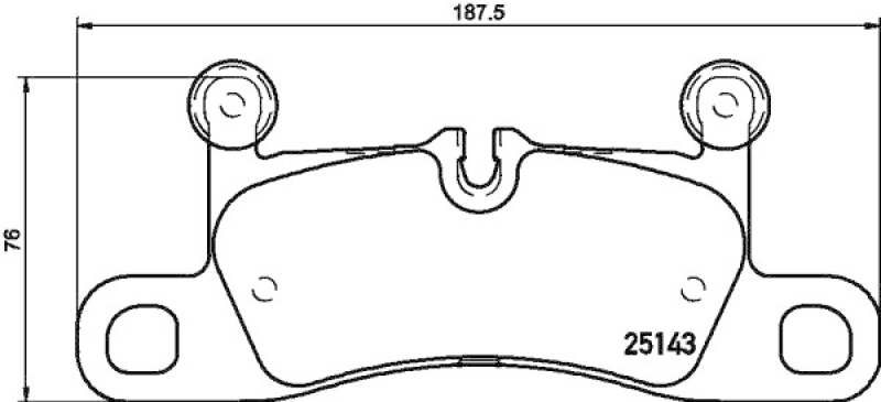 BREMBO Brake Pad Set, disc brake