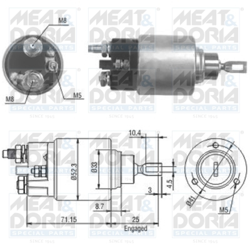 MEAT & DORIA Solenoid Switch, starter