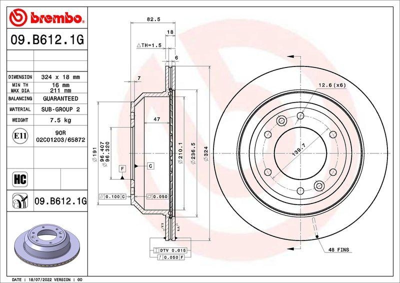 BREMBO Bremsensatz, Scheibenbremse BEYOND LINE - Greenance