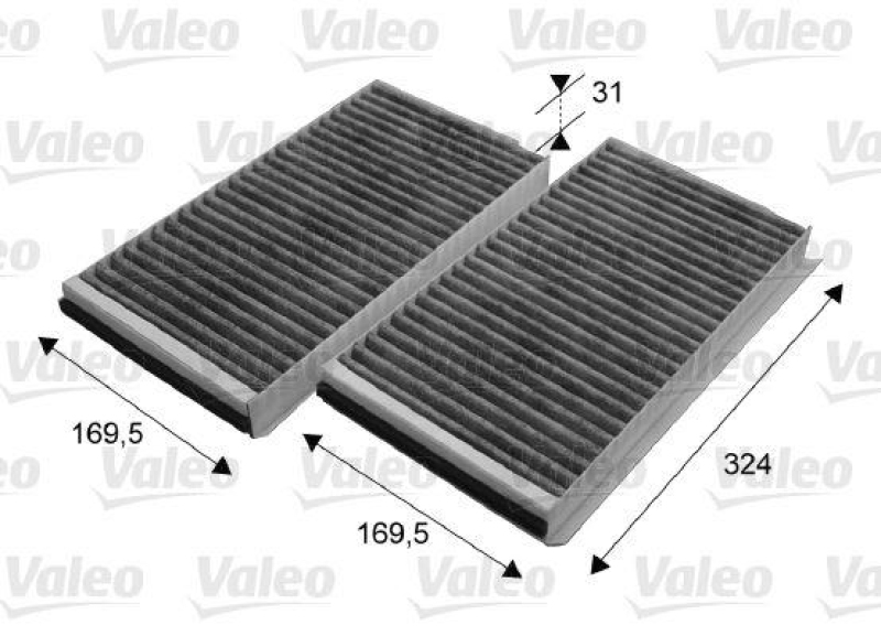 VALEO Filter, interior air CLIMFILTER PROTECT