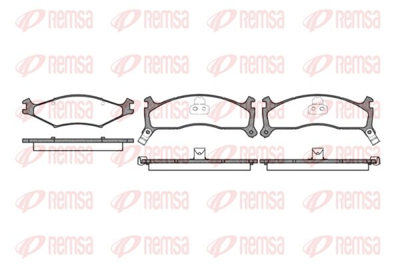 REMSA Brake Pad Set, disc brake