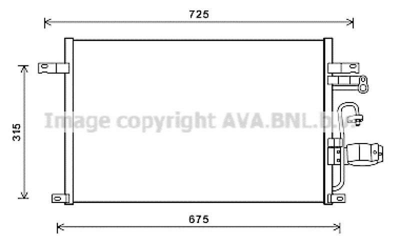 AVA QUALITY COOLING Kondensator, Klimaanlage