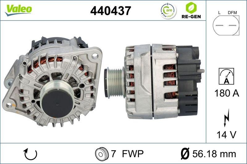 VALEO Alternator VALEO RE-GEN REMANUFACTURED