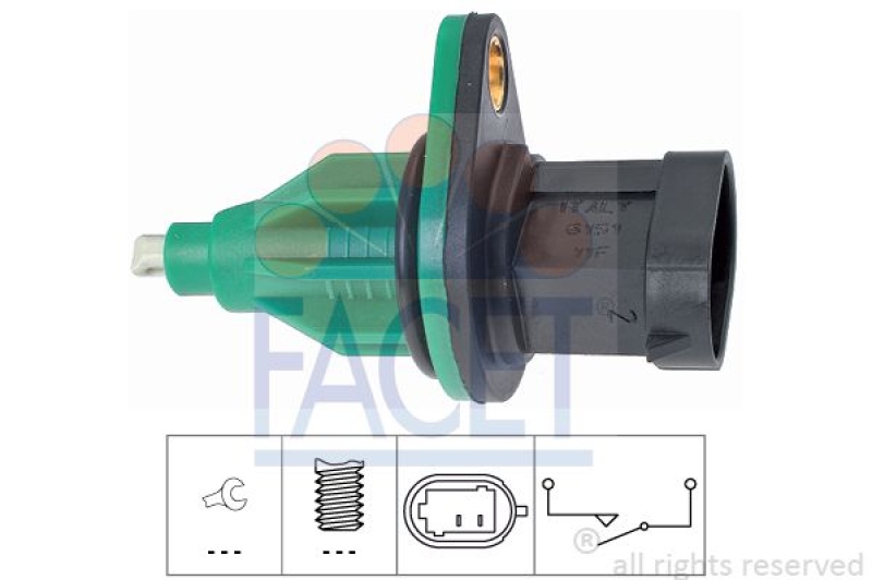 FACET Schalter, Rückfahrleuchte Made in Italy - OE Equivalent