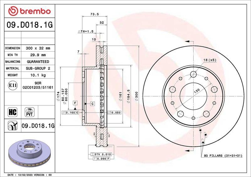 BREMBO Bremsensatz, Scheibenbremse BEYOND LINE - Greenance