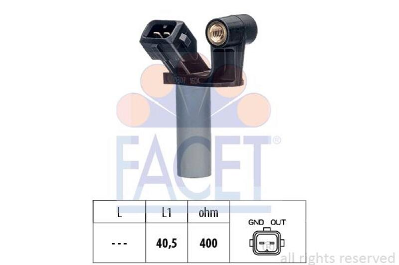 FACET Sensor, crankshaft pulse Made in Italy - OE Equivalent