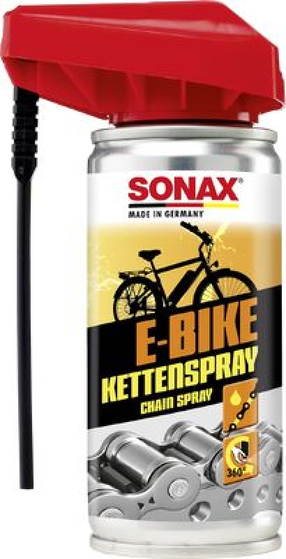 2x SONAX E-BIKE Ketten-Spray schmiert und schützt dauerhaft E-Bike-Ketten