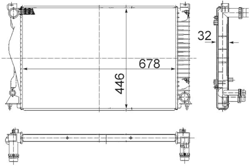 MAHLE Radiator, engine cooling BEHR