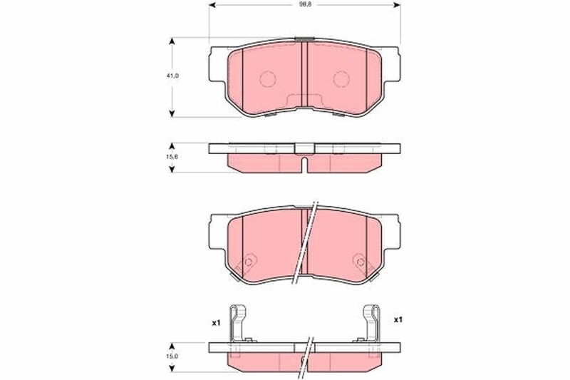 TRW Brake Pad Set, disc brake