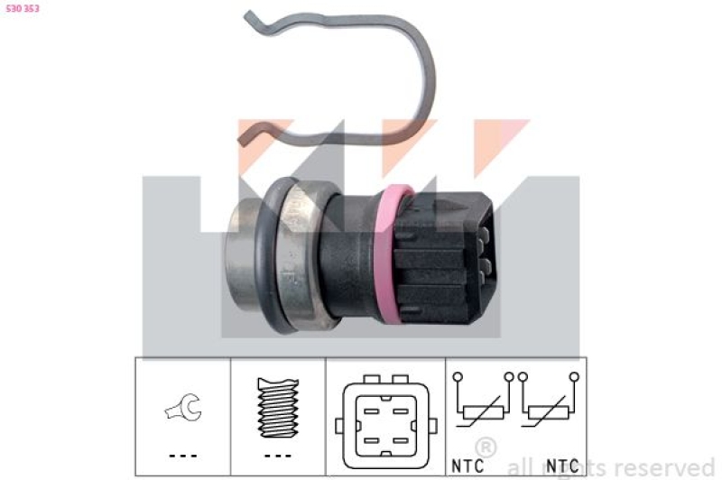 KW Sensor, Kühlmitteltemperatur Made in Italy - OE Equivalent