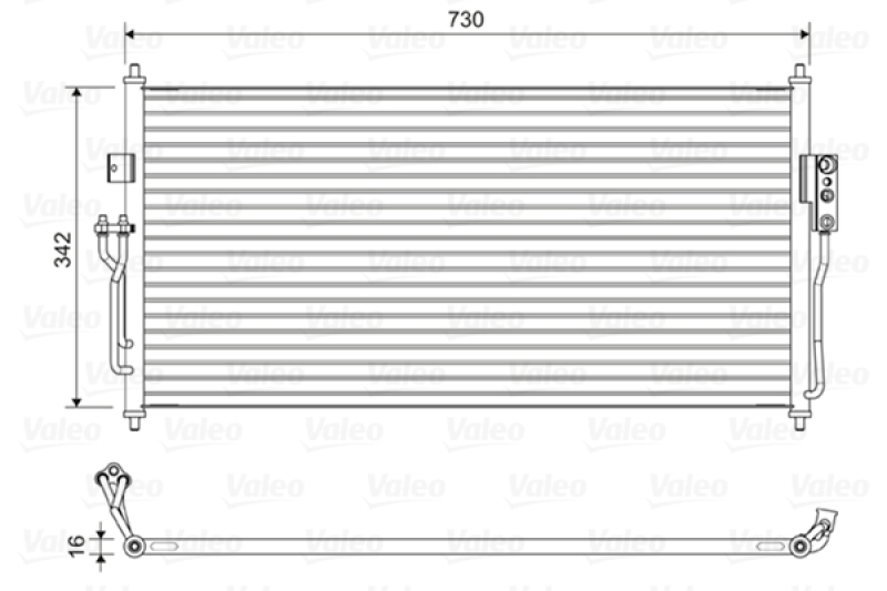 VALEO Kondensator, Klimaanlage