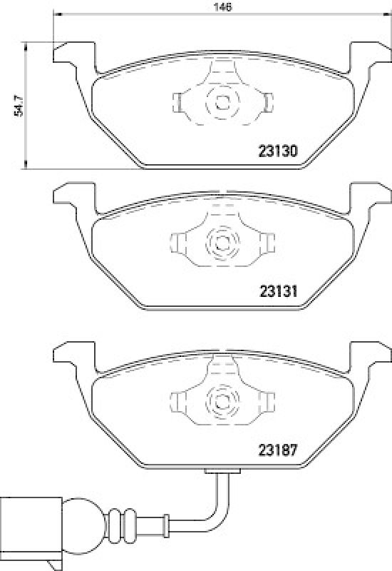 Brembo Sport Bremsscheiben 280mm + Beläge vorne passend für VW Golf 5 6 Audi A3