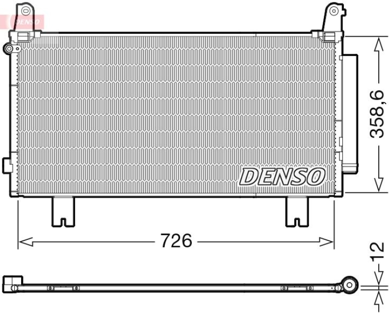 DENSO Kondensator, Klimaanlage