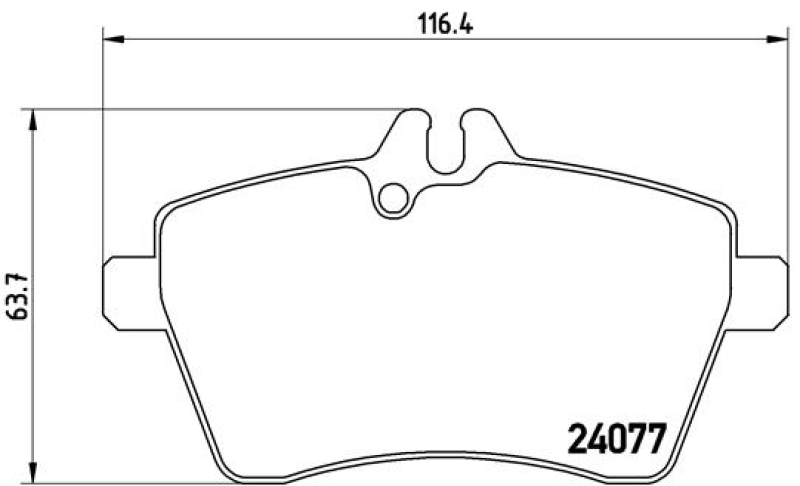 BREMBO Bremsbelagsatz, Scheibenbremse PRIME LINE