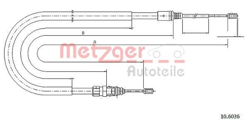 METZGER Seilzug, Feststellbremse