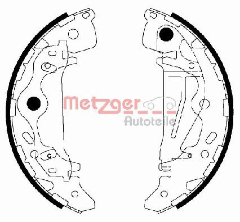 METZGER Bremsbackensatz