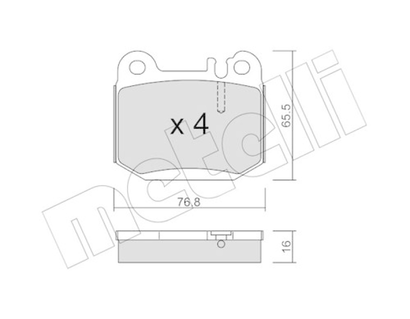 METELLI Brake Pad Set, disc brake