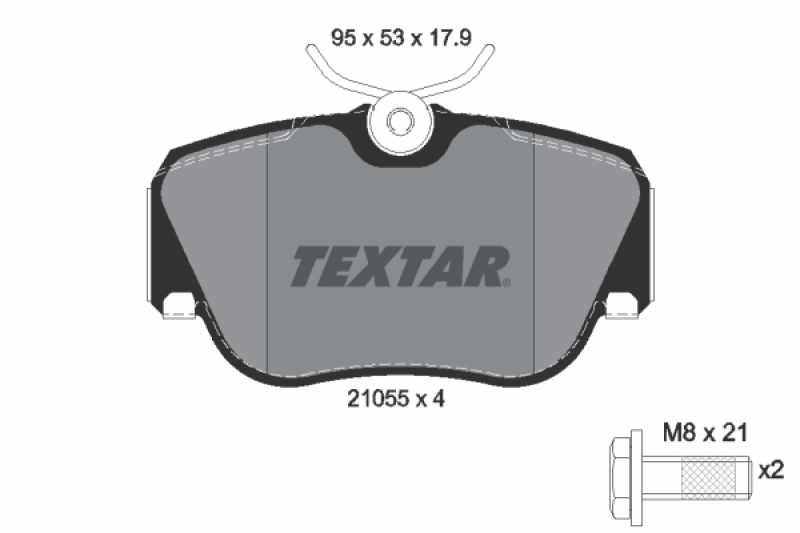 TEXTAR Bremsbelagsatz, Scheibenbremse Q+