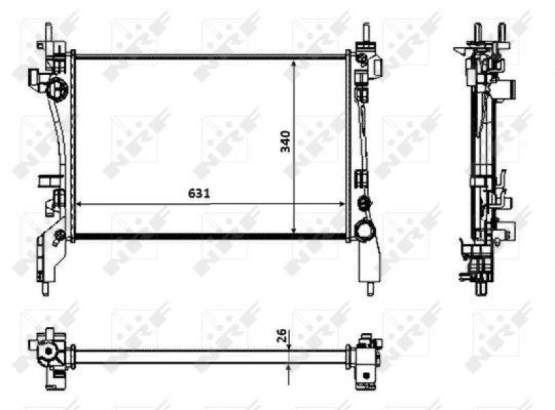 NRF Radiator, engine cooling