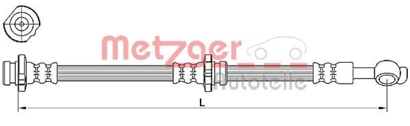 METZGER Bremsschlauch