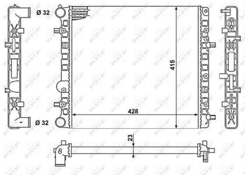 NRF Radiator, engine cooling