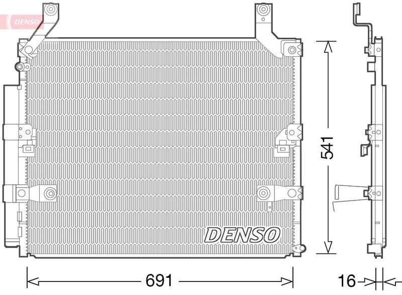 DENSO Kondensator, Klimaanlage