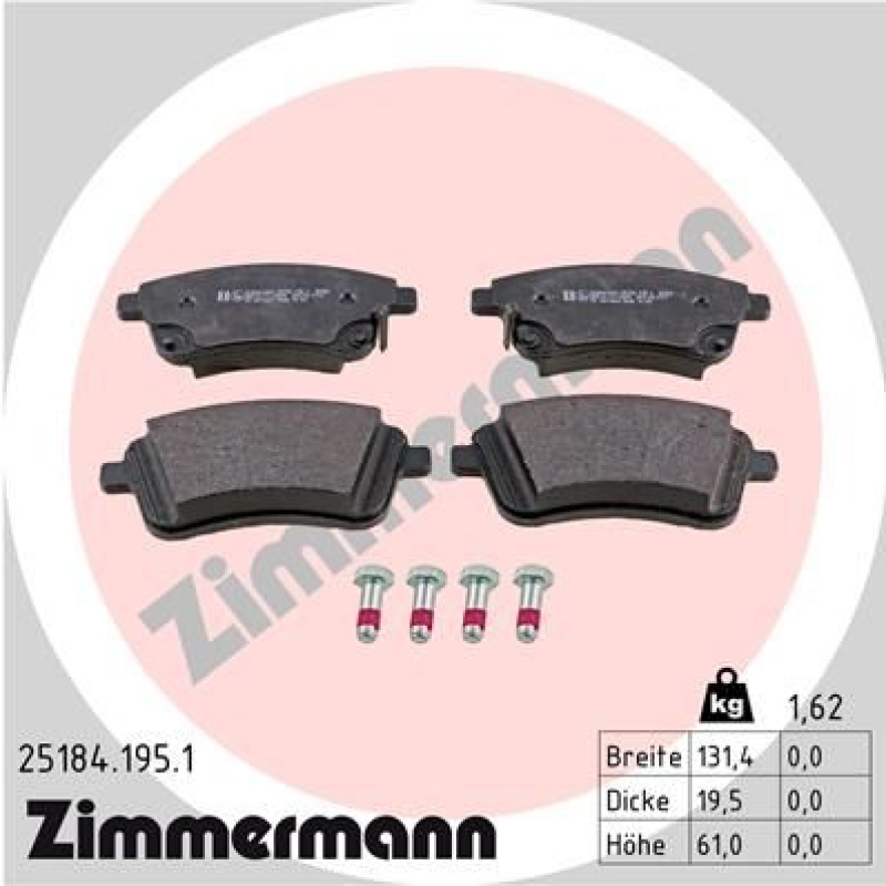 Zimmermann Bremsscheiben + Zimmermann Bremsbeläge