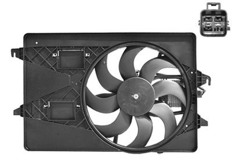 VAN WEZEL Fan, radiator