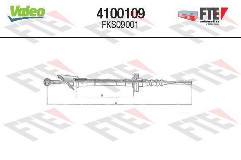 VALEO Clutch Cable FTE CLUTCH ACTUATION