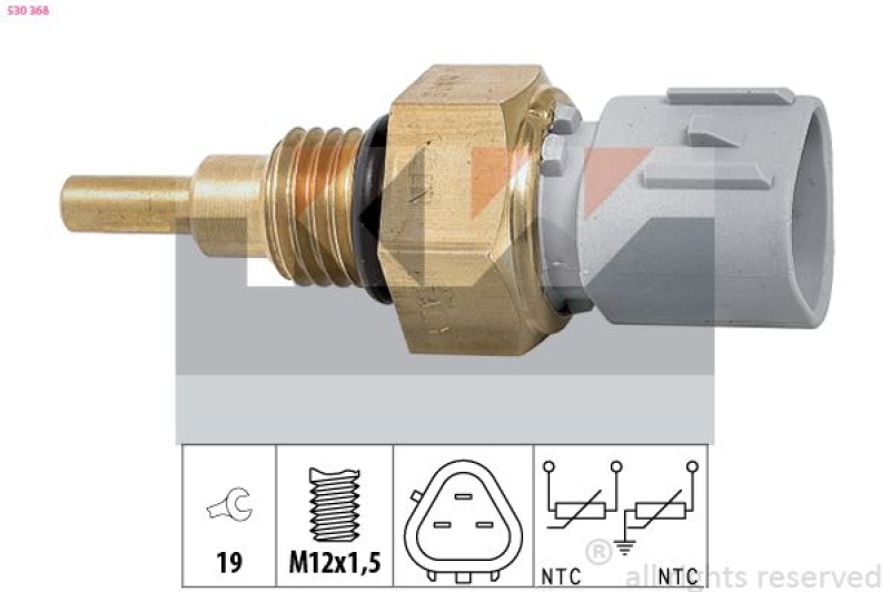 KW Sensor, Kühlmitteltemperatur Made in Italy - OE Equivalent