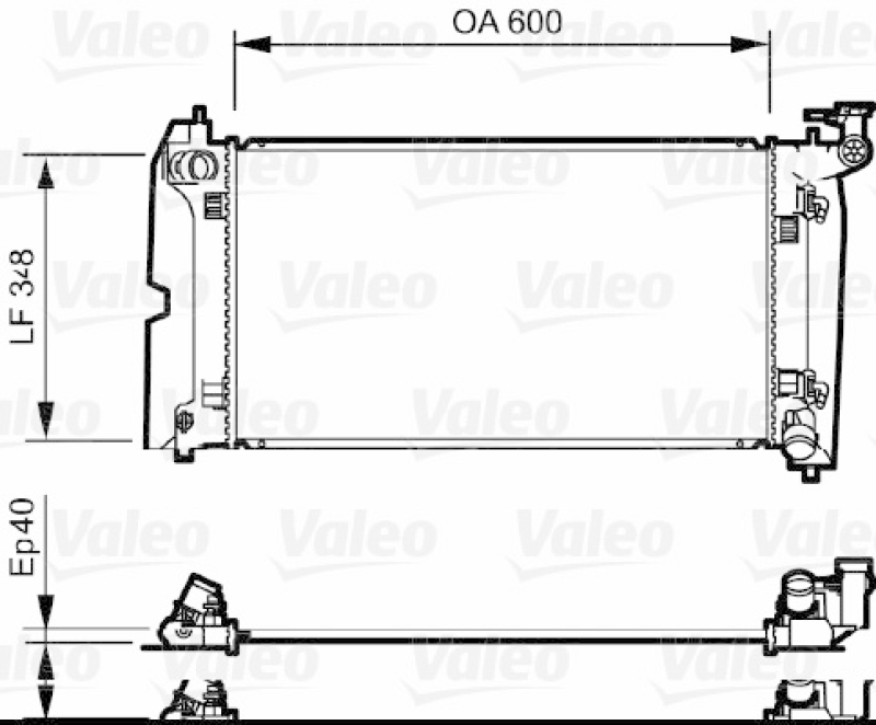 VALEO Radiator, engine cooling