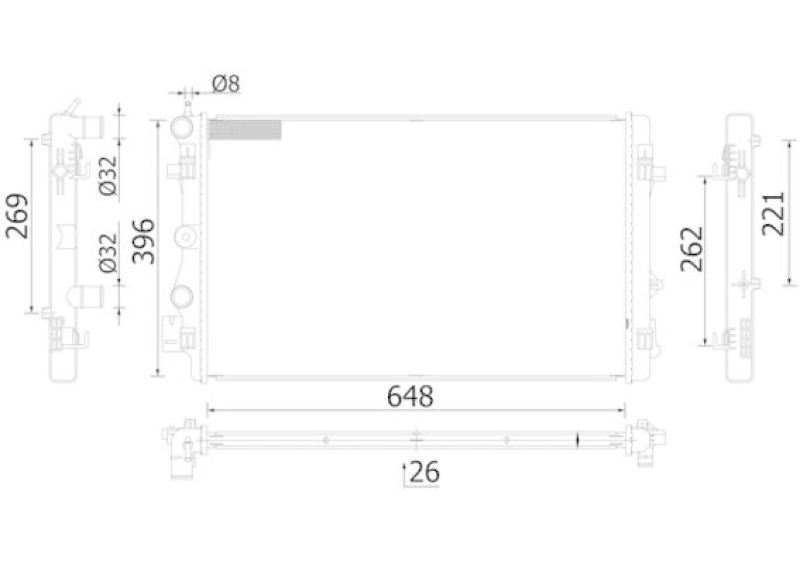 MAHLE Radiator, engine cooling BEHR