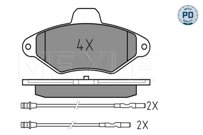 MEYLE Bremsbelagsatz, Scheibenbremse MEYLE-PD: Advanced performance and design.