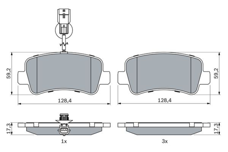 BOSCH Sensor, Kraftstoffdruck