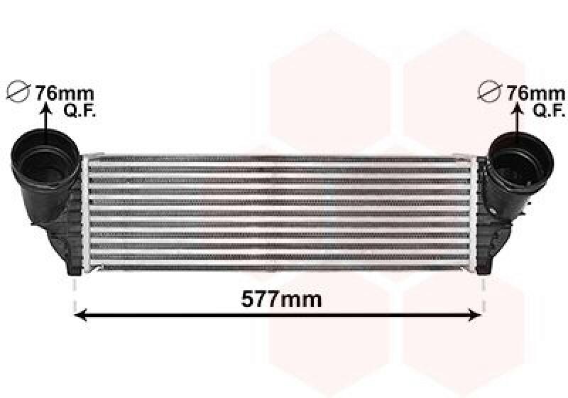 VAN WEZEL Intercooler, charger