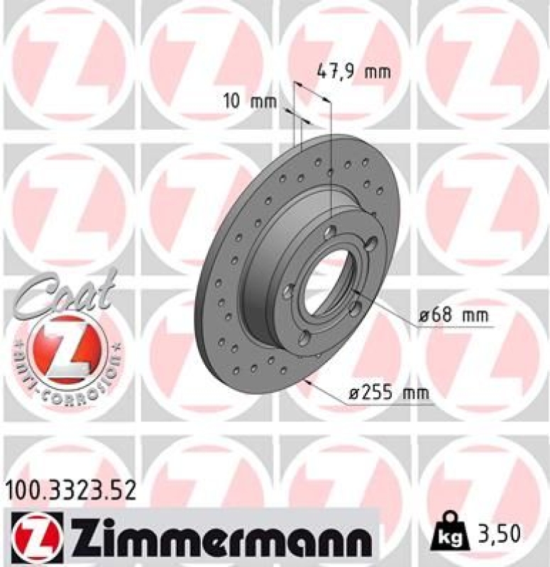 ZIMMERMANN Bremsscheibe SPORT COAT Z