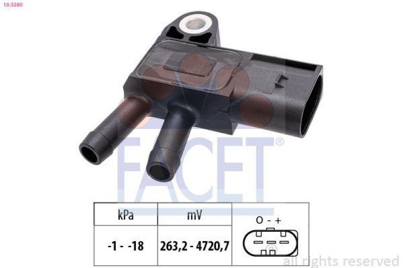 FACET Sensor, Abgasdruck Made in Italy - OE Equivalent