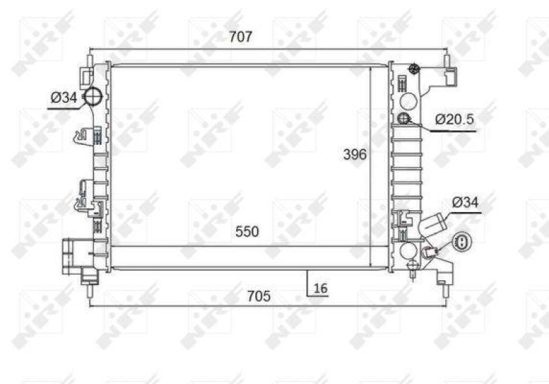 NRF Radiator, engine cooling