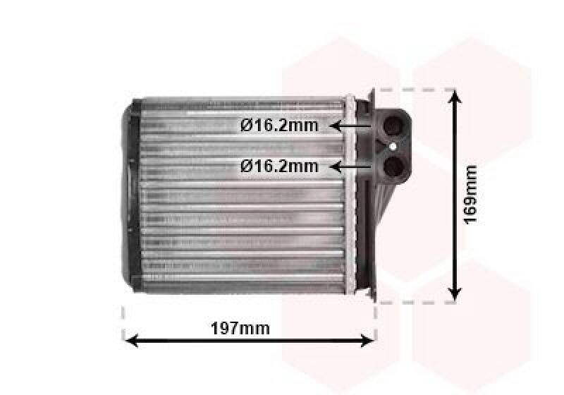 VAN WEZEL Heat Exchanger, interior heating