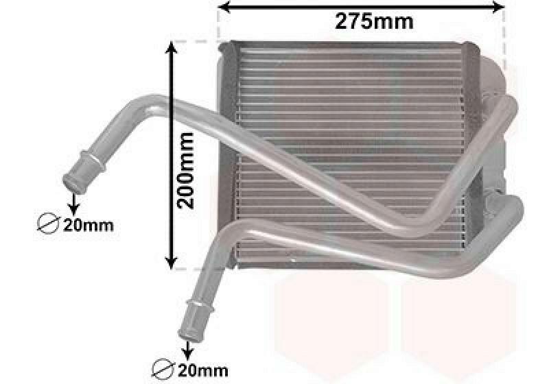 VAN WEZEL Wärmetauscher, Innenraumheizung *** IR PLUS ***