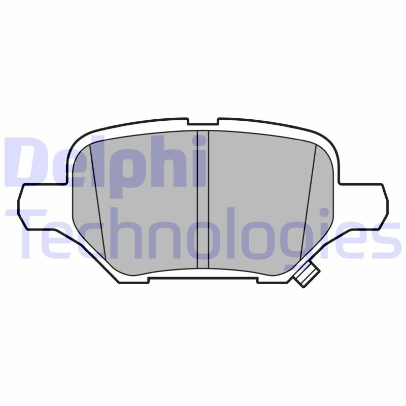 DELPHI Brake Pad Set, disc brake