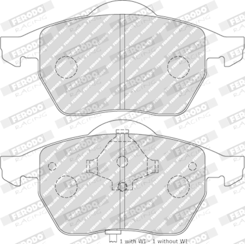 FERODO RACING Bremsbelagsatz, Scheibenbremse