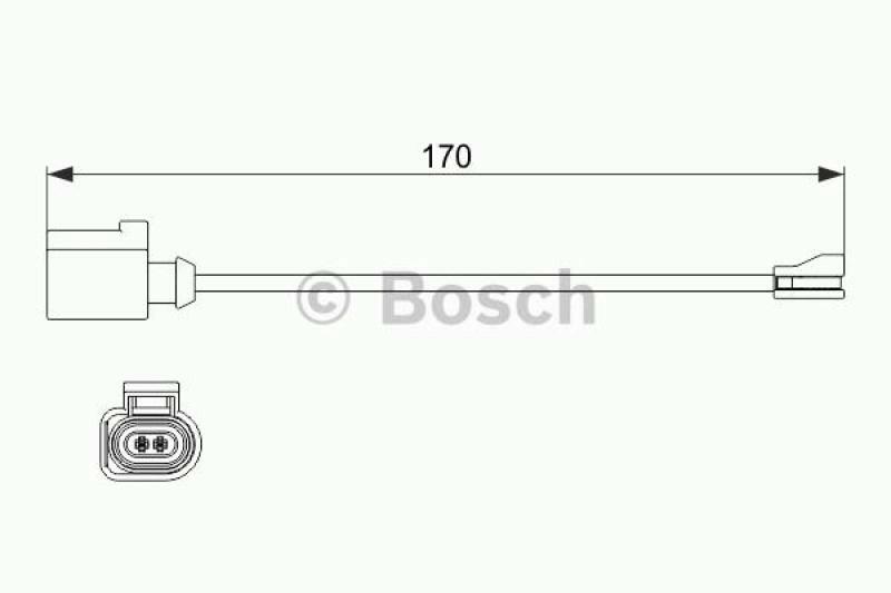 BOSCH Warnkontakt, Bremsbelagverschleiß