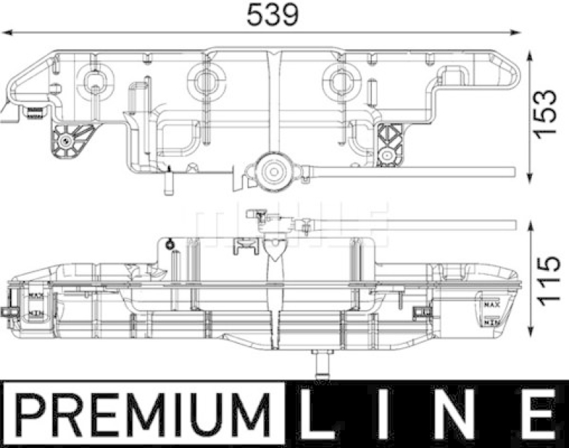 MAHLE Ausgleichsbehälter, Kühlmittel BEHR *** PREMIUM LINE ***